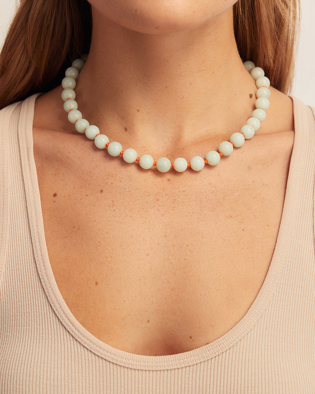 Porto Necklace || option::18K Gold Plated, Seafoam