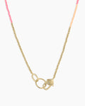 Scallop Padlock Sunset Necklace || option::18K Gold Plated