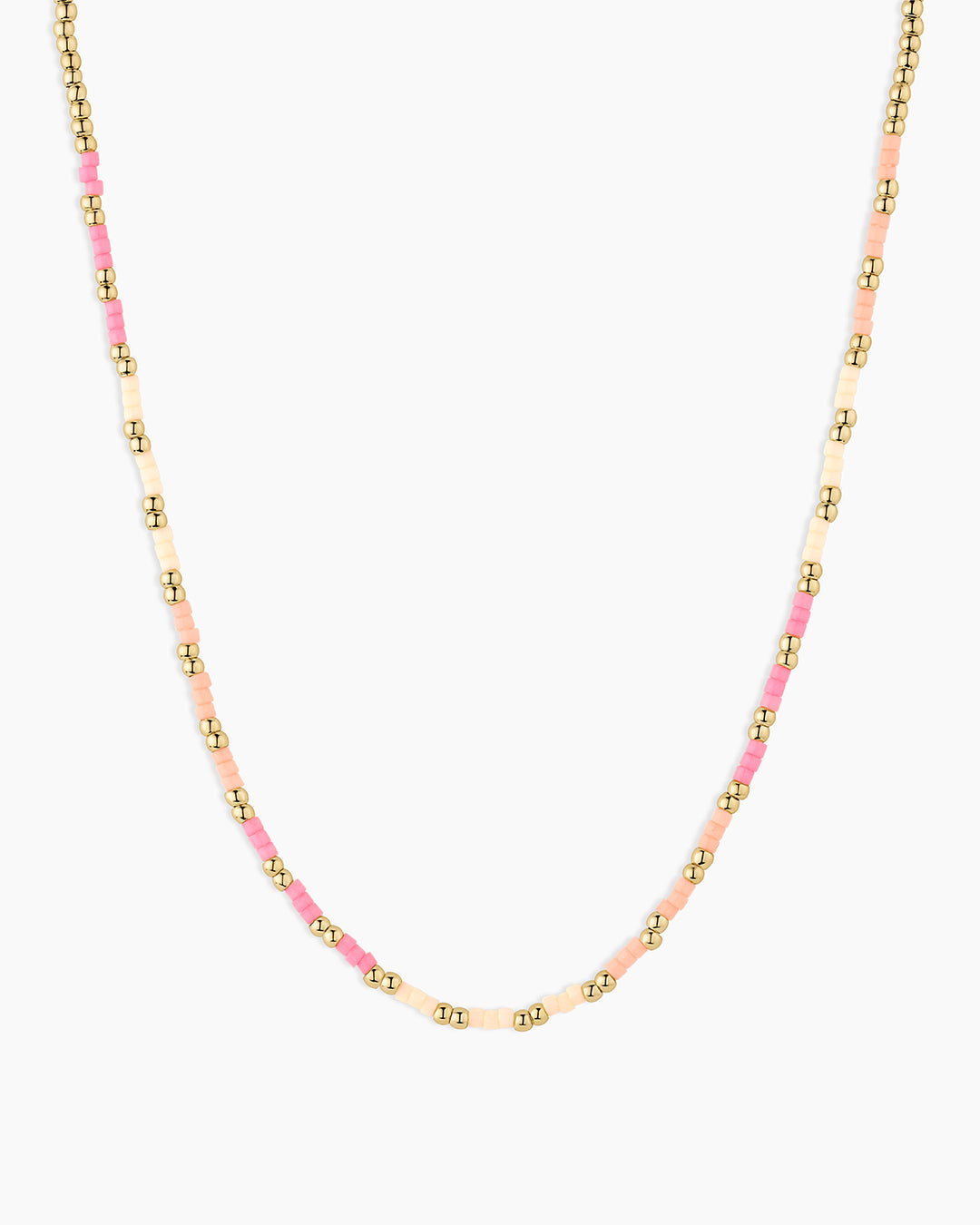Scallop Padlock Sunset Necklace || option::18K Gold Plated