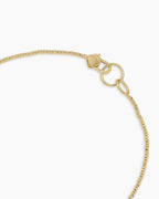 Scallop Padlock Sunset Necklace || option::18K Gold Plated