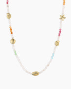 Reef Beach Mini Charm Necklace || option::18K Gold Plated