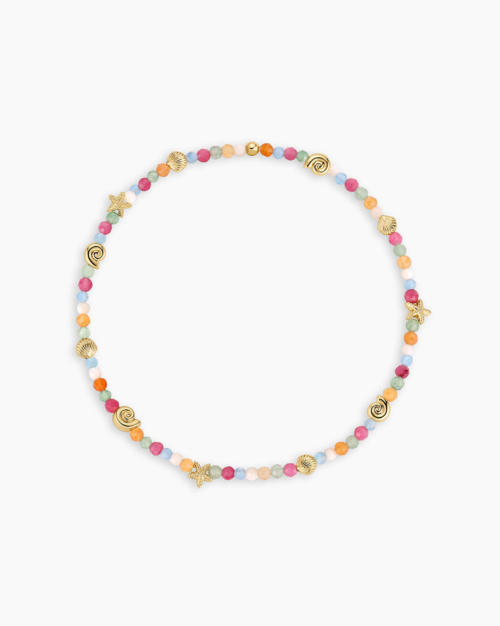 Reef Beach Mini Charm Bracelet || option::18K Gold Plated