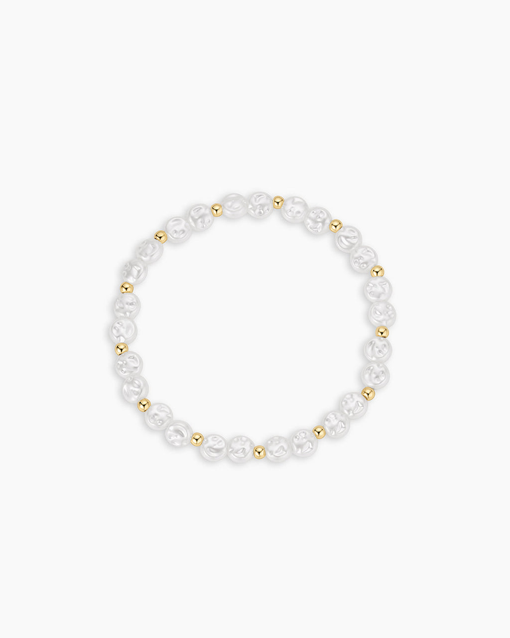 Reese Pearl Bracelet || option::18K Gold Plated