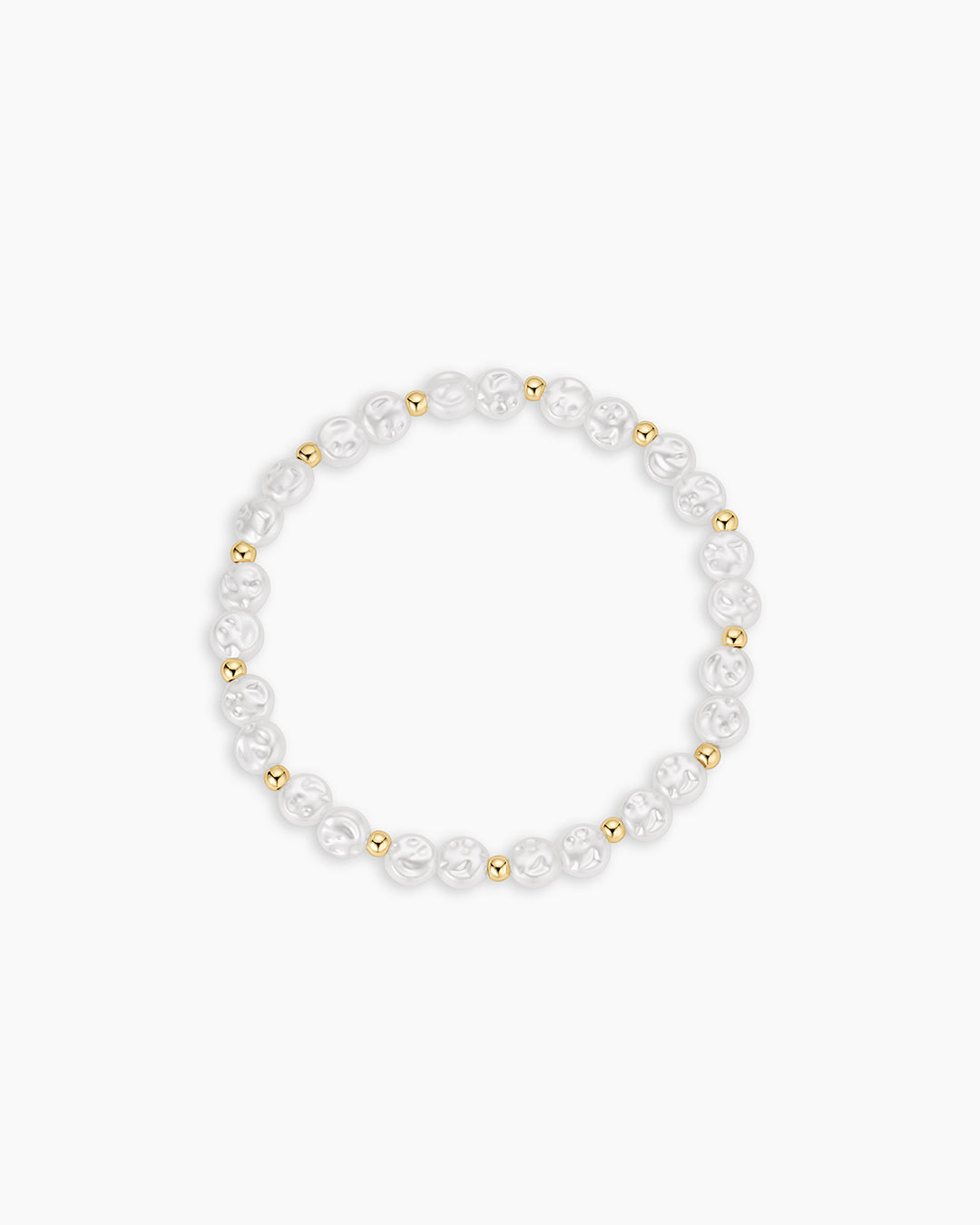 Reese Pearl Bracelet || option::18K Gold Plated