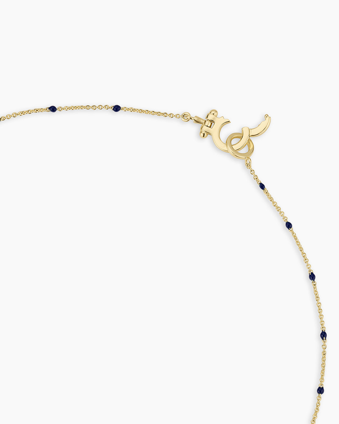 Capri Necklace || option::18K Gold Plated, Black