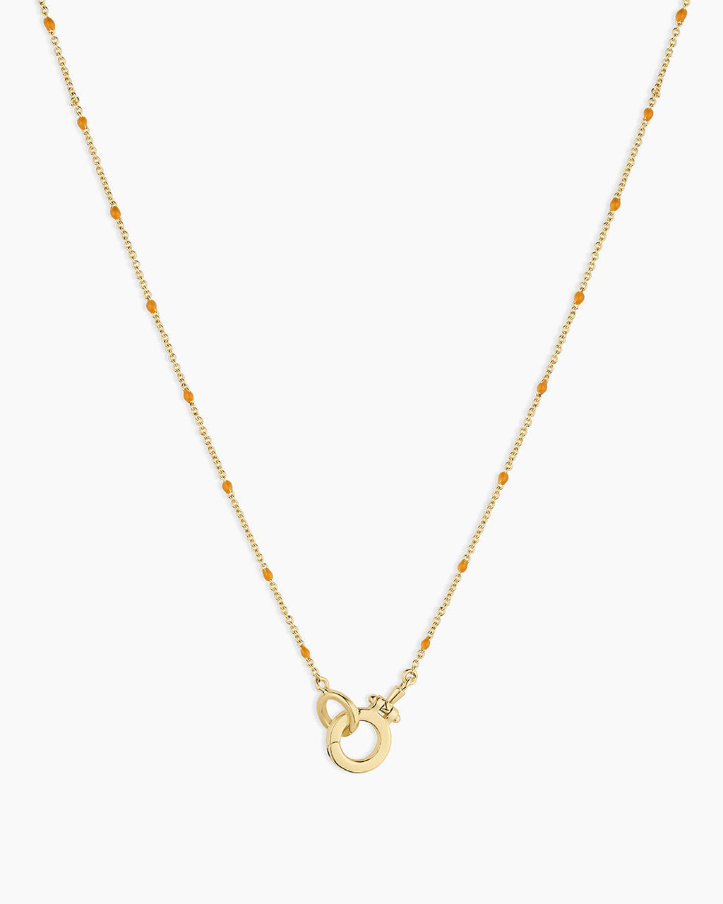 Capri Necklace || option::18K Gold Plated, Orange