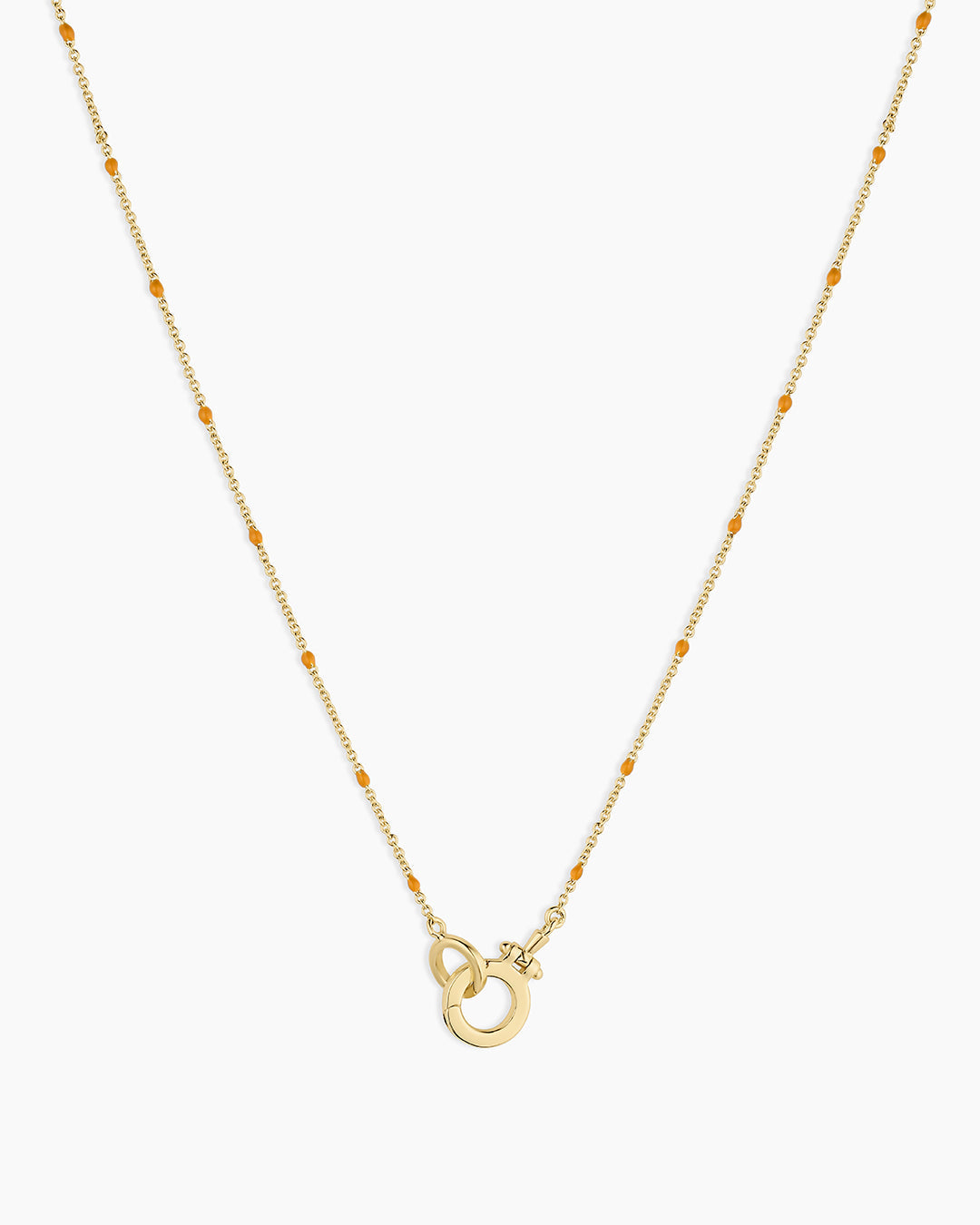 Capri Necklace || option::18K Gold Plated, Orange