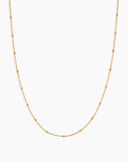 Capri Necklace || option::18K Gold Plated, Orange