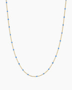 Capri Necklace || option::18K Gold Plated, Light Blue