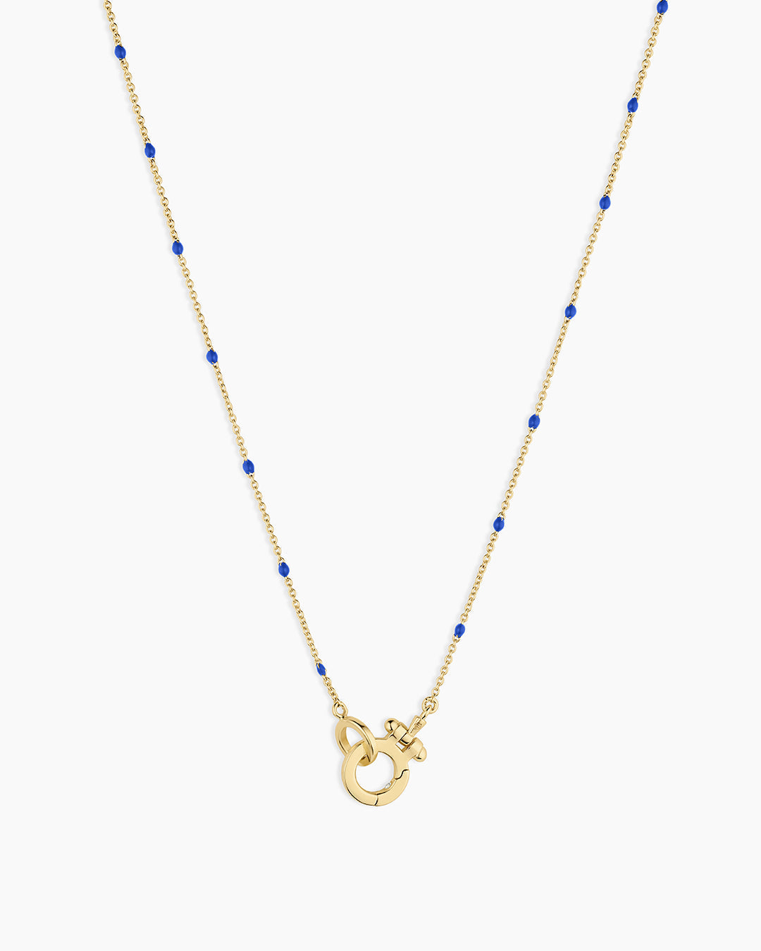 Capri Necklace || option::18K Gold Plated, Royal Blue