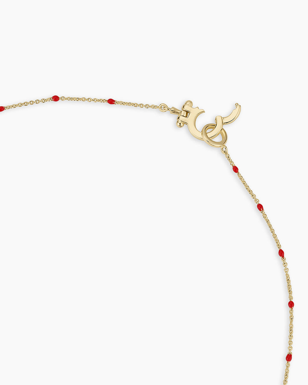 Capri Necklace || option::18K Gold Plated, Red