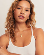 Capri Necklace || option::18K Gold Plated, Maroon