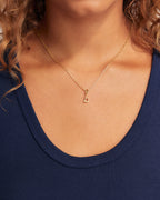 Ryder Alphabet Charm || option::18K Gold Plated, D