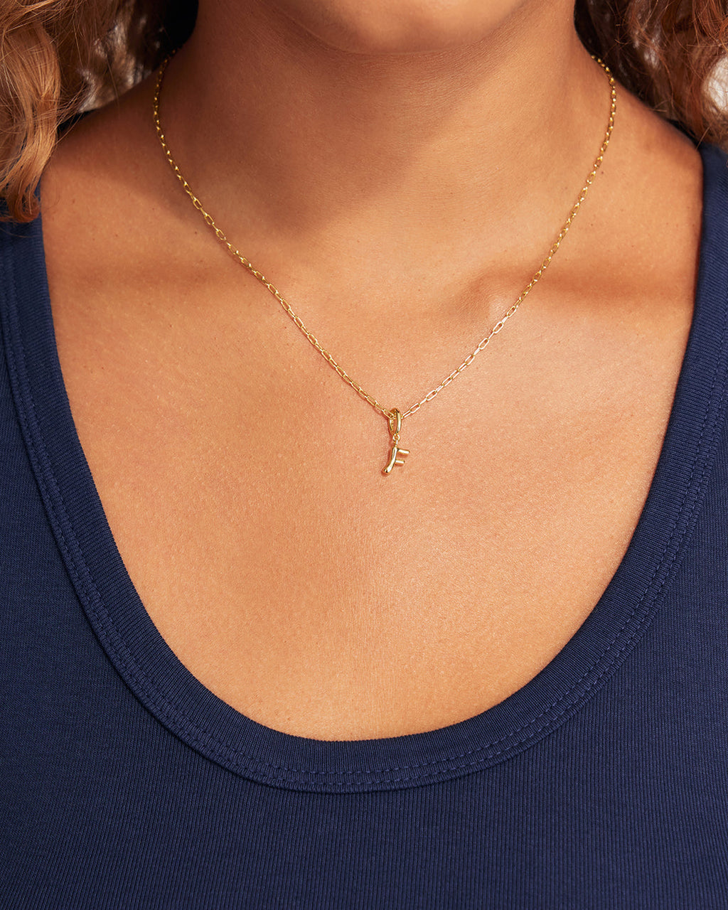 Ryder Alphabet Charm || option::18K Gold Plated, F