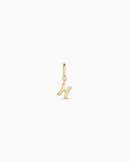 Ryder Alphabet Charm || option::18K Gold Plated, H