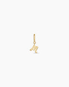 Ryder Alphabet Charm || option::18K Gold Plated, M
