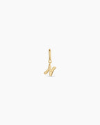 Ryder Alphabet Charm || option::18K Gold Plated, N