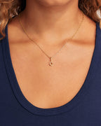 Ryder Alphabet Charm || option::18K Gold Plated, O