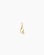Ryder Alphabet Charm || option::18K Gold Plated, Q