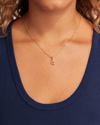 Ryder Alphabet Charm || option::18K Gold Plated, Q