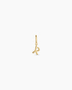 Ryder Alphabet Charm || option::18K Gold Plated, R