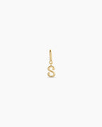 Ryder Alphabet Charm || option::18K Gold Plated, S