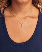 Ryder Alphabet Charm || option::18K Gold Plated, S