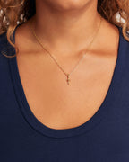 Ryder Alphabet Charm || option::18K Gold Plated, T