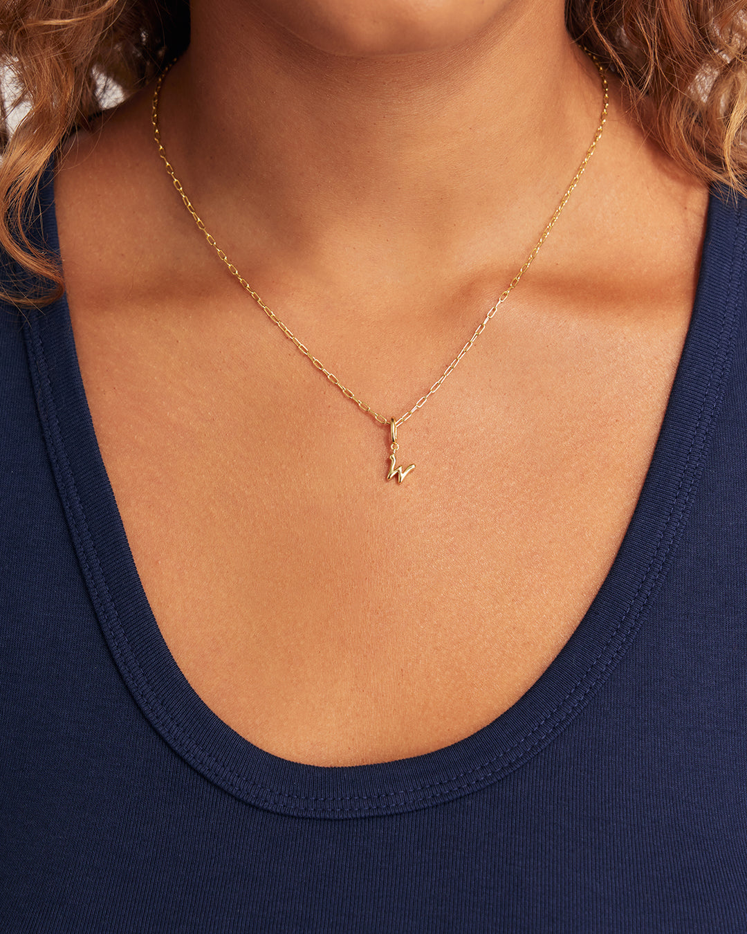 Ryder Alphabet Charm || option::18K Gold Plated, W