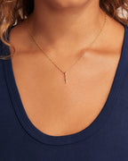 Ryder Alphabet Charm || option::18K Gold Plated, Y
