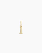 Scout Number Charm || option::18K Gold Plated, 1