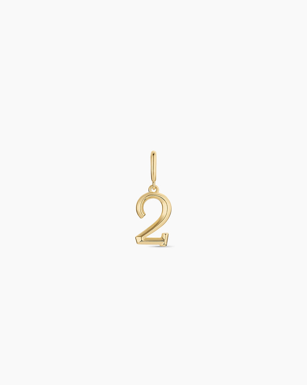 Scout Number Charm || option::18K Gold Plated, 2