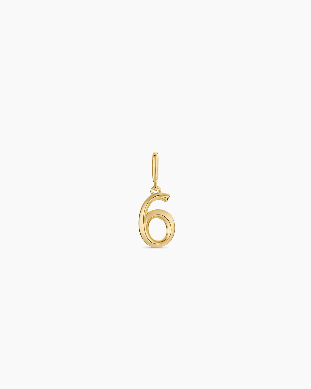 Scout Number Charm || option::18K Gold Plated, 6