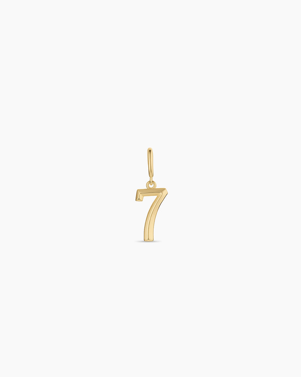 Scout Number Charm || option::18K Gold Plated, 7