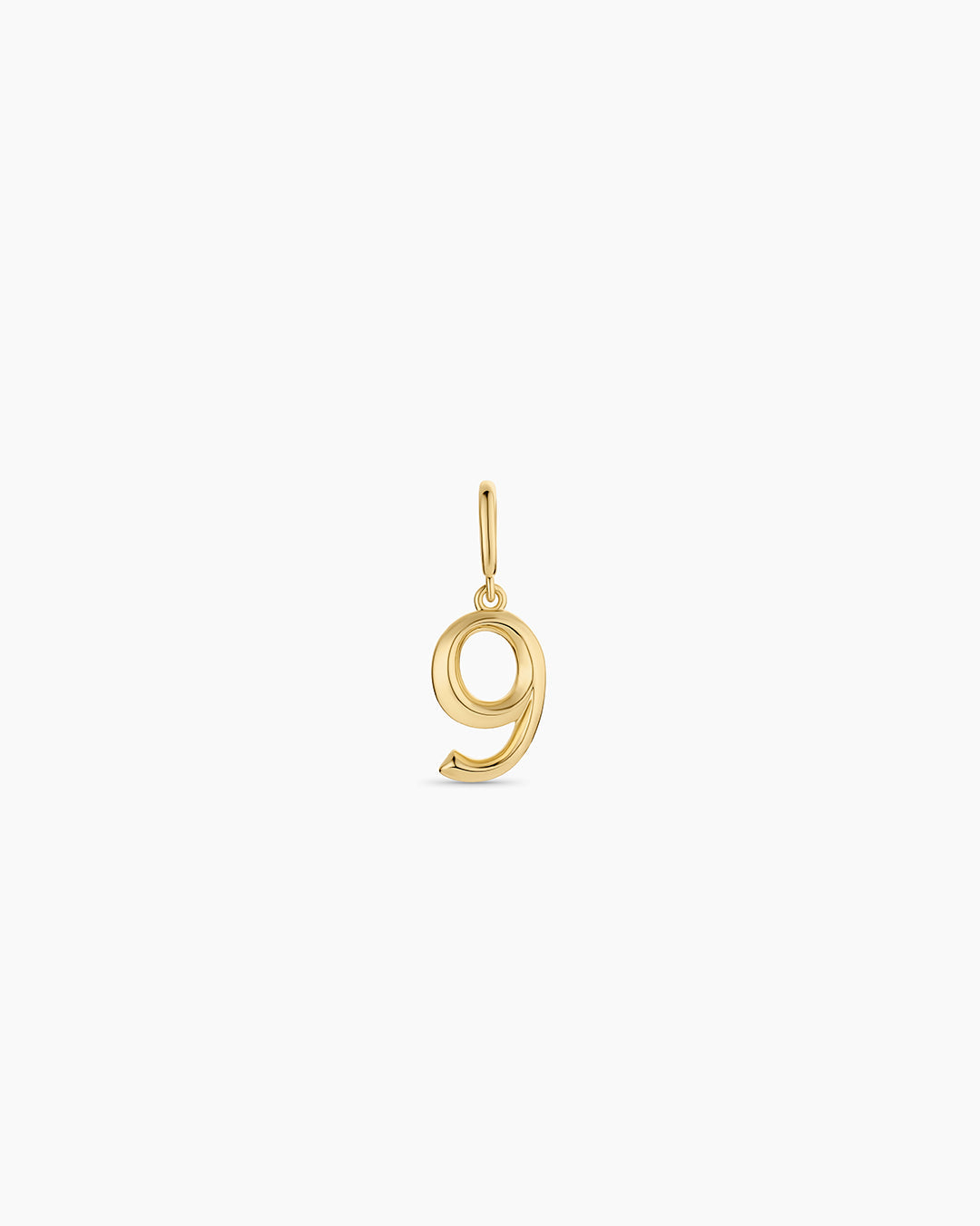 Scout Number Charm || option::18K Gold Plated, 9