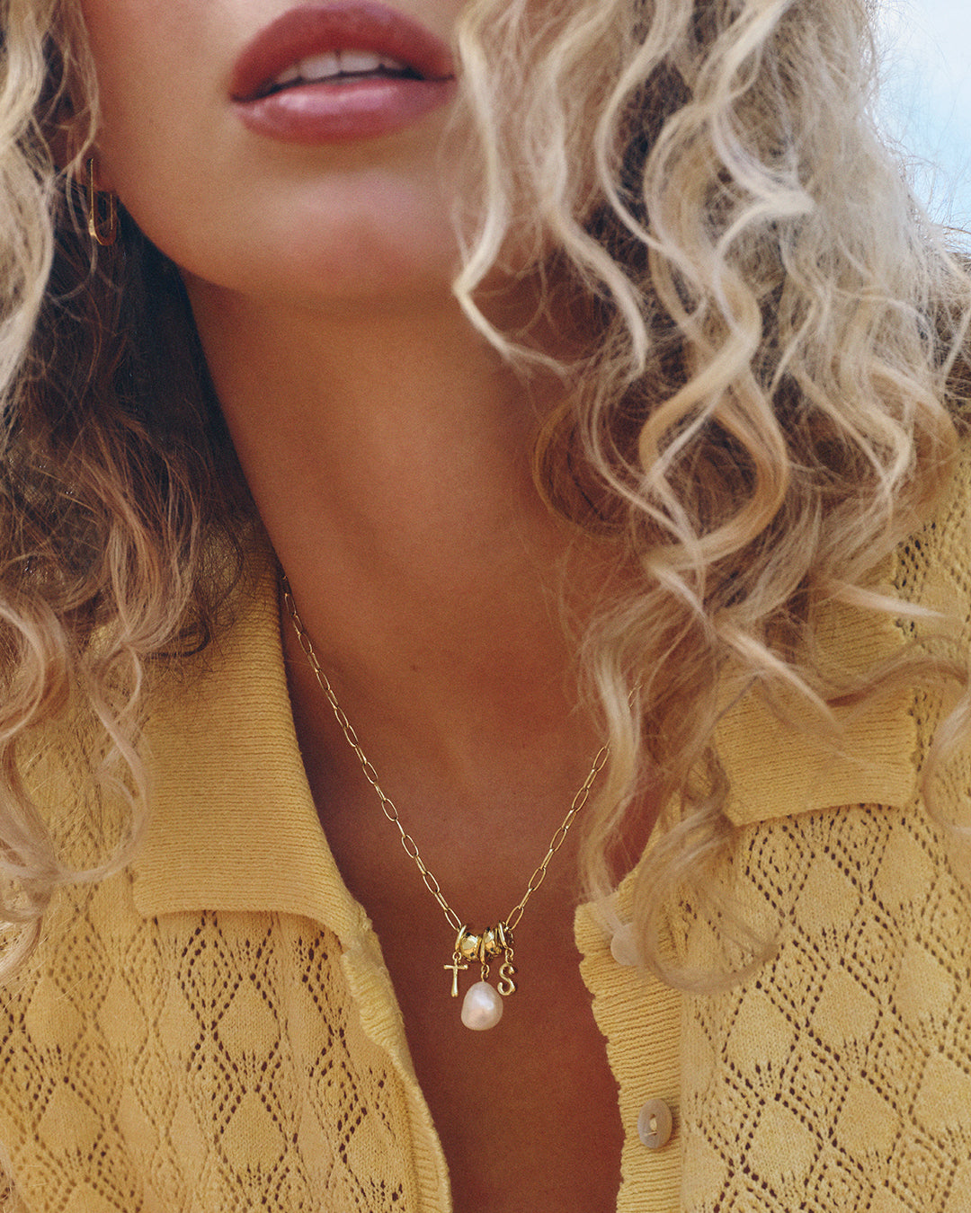 Lou Clip Charm || option::18K Gold Plated, 5mm