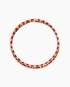 Scout Beaded Bracelet || option::18K Gold Plated, Maroon