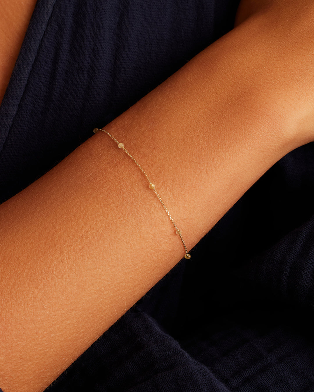 Citrine Newport Bracelet || option::14K Solid Gold, Citrine - November