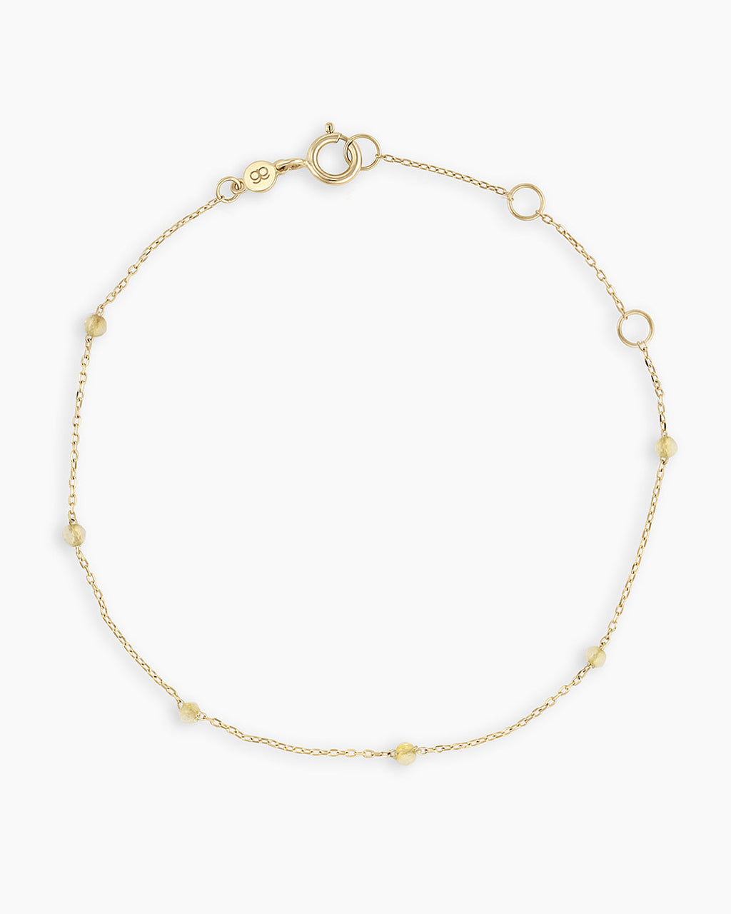 Citrine Newport Bracelet || option::14K Solid Gold, Citrine - November