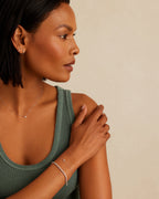 MelbourneDiamond Tennis Bracelet || option::14K Solid White Gold