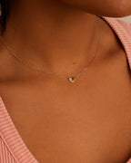 Diamond Bond Necklace || option::14K Solid Gold, Set