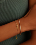 Wilder Mini Alphabet Bracelet || option::18K Gold Plated, Q