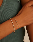 Wilder Mini Alphabet Bracelet || option::18K Gold Plated, W