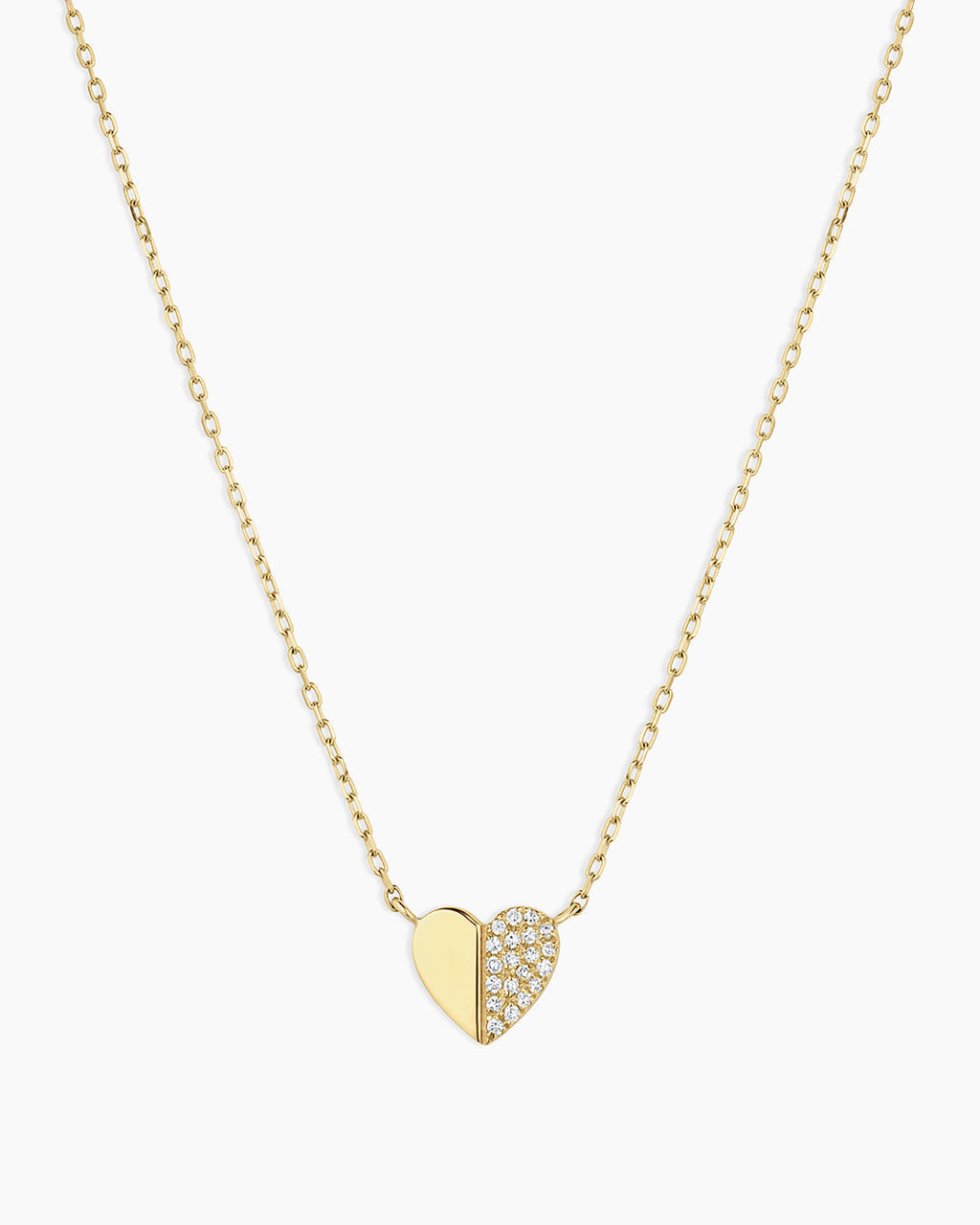Diamond Bond Necklace || option::14K Solid Gold, Single - Diamonds Right