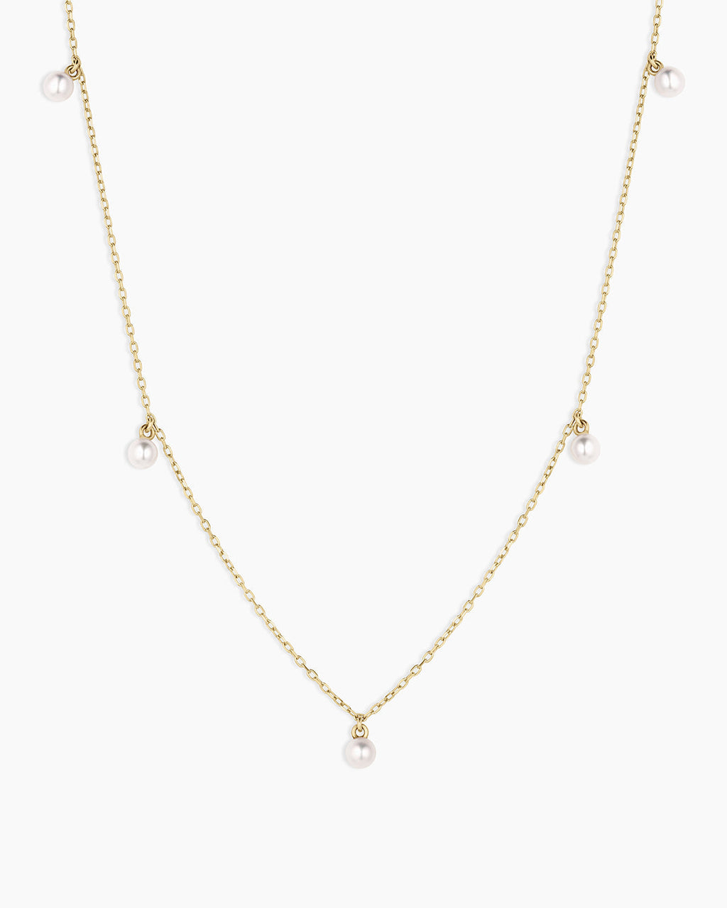 Pearl Flutter Necklace || option::14K Solid Gold