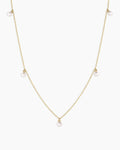 Pearl Flutter Necklace || option::14K Solid Gold