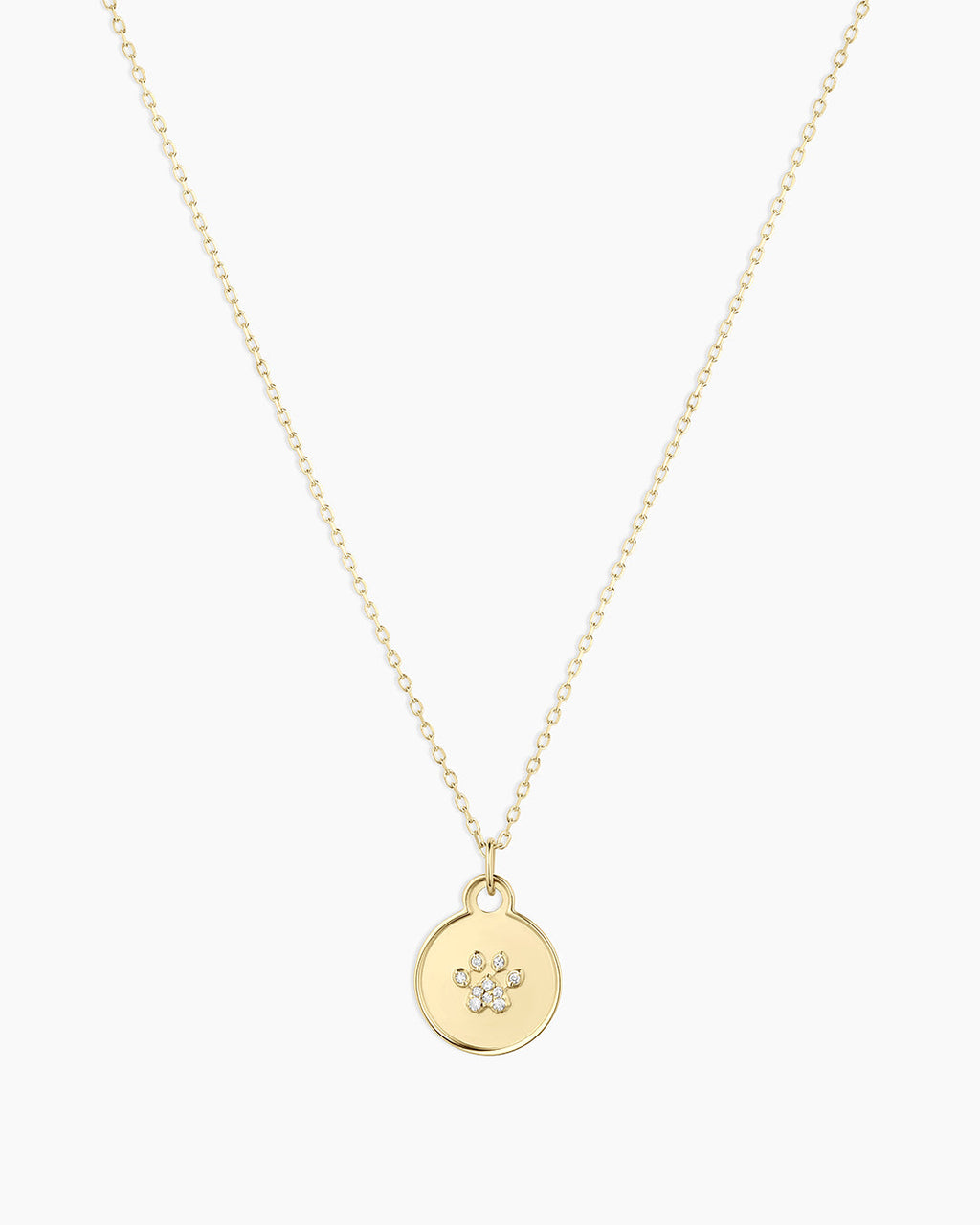 Diamond Paw Necklace || option::14K Solid Gold