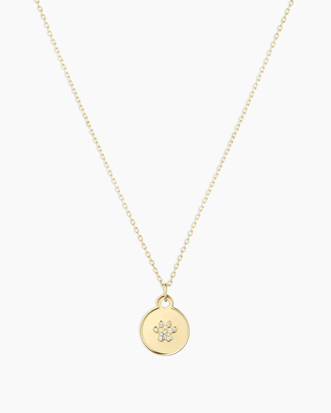 Diamond Paw Necklace || option::14K Solid Gold