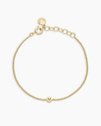 Wilder Mini Alphabet Bracelet || option::18K Gold Plated, G