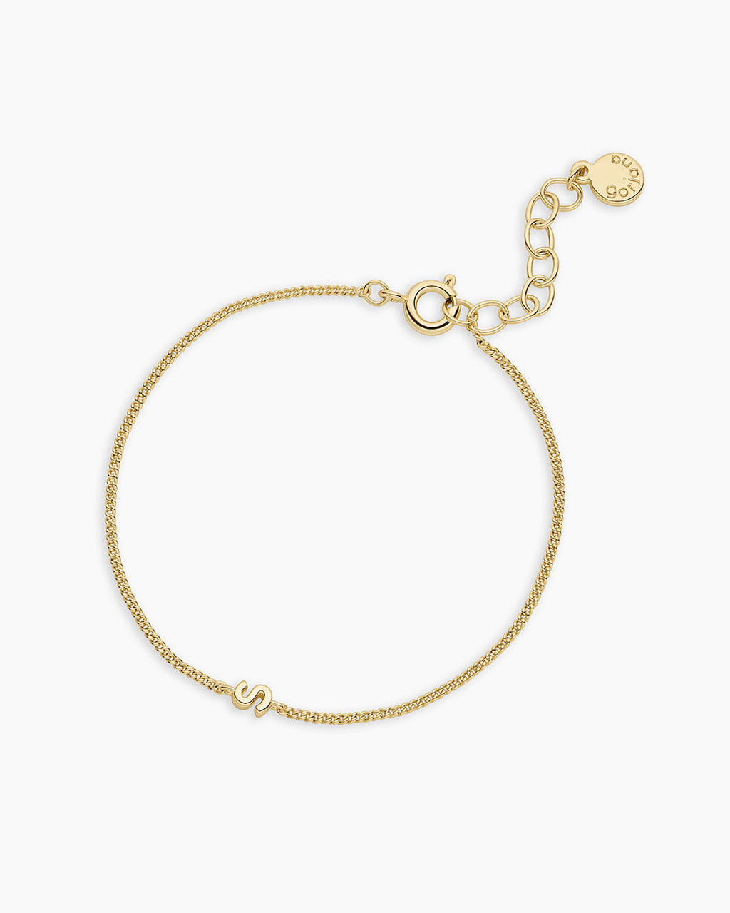 Wilder Mini Alphabet Bracelet || option::18K Gold Plated, S